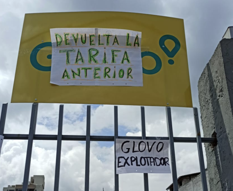 Repartidores de la App de Glovo realizan paro por la falta de sensibilidad