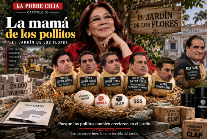 Cilia Flores y el jardín familiar de hijos y sobrinos vinculados a contratos, PDVSA y Alex Saab